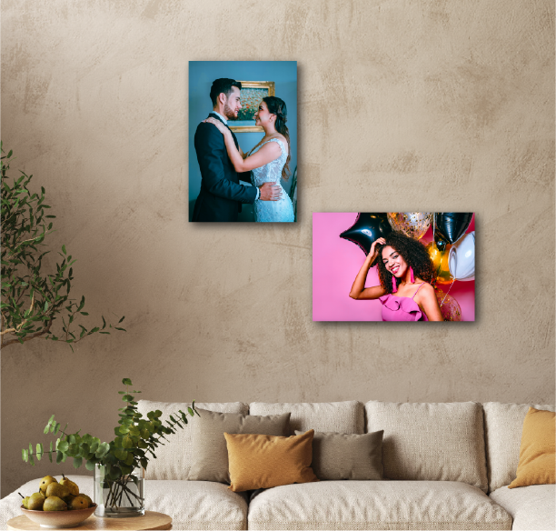 Premium canvas print of a special moment, ideal for newlyweds' home decor in Dammam, Saudi Arabia.
