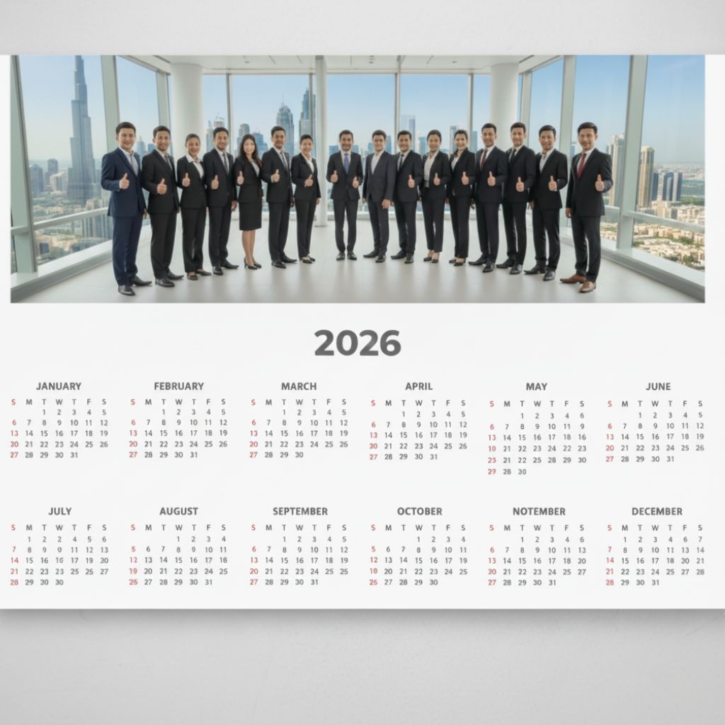 Poster calendars bulk corporate giveaways Saudi Arabia