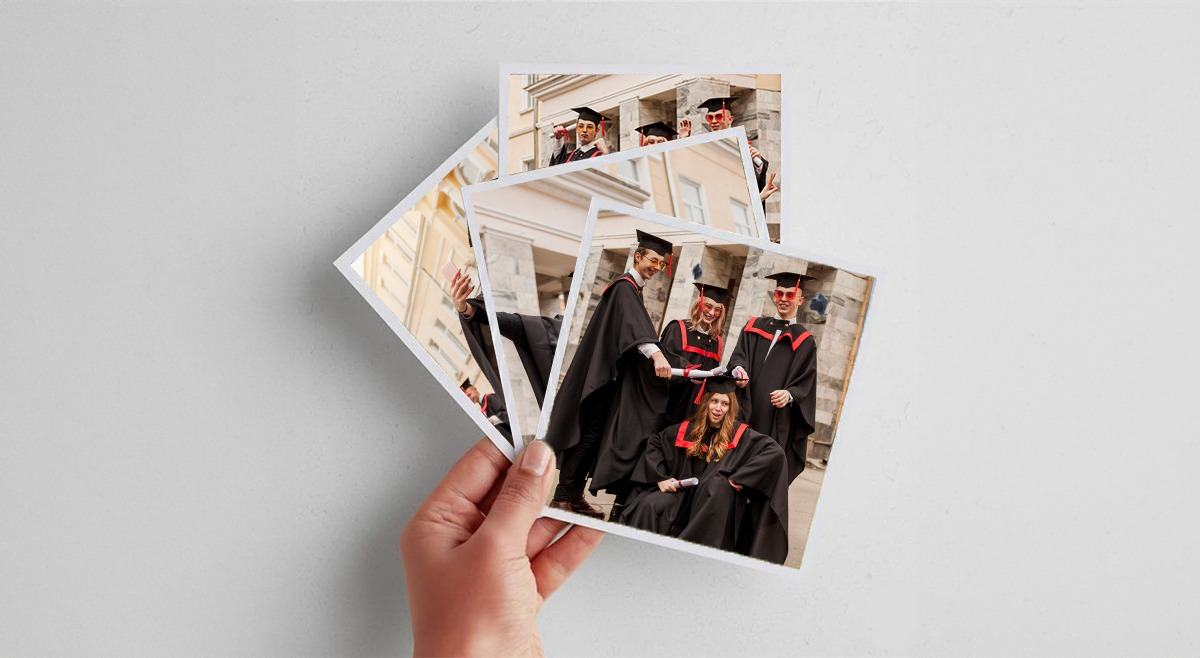 Square graduation photo prints Saudi Arabia for student memory wall
