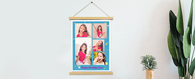 Photo printing for wall hanging posters